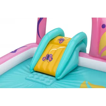 Bestway Butterfly Wonder piepūšamais ūdens rotaļu centrs un baseins 1.80 m x 1.80 m x 1.17 m