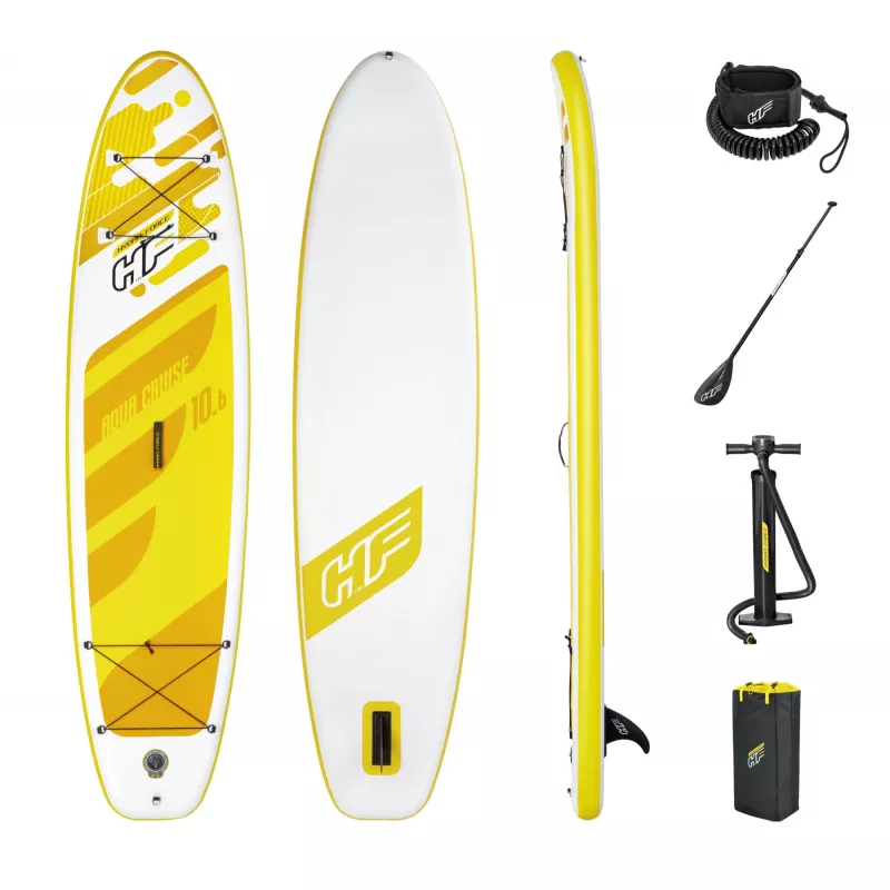 Bestway Hydro-Force 10'6 inch x 30 inch x 4.75 inch Aqua Cruise Set SUP dēlis
