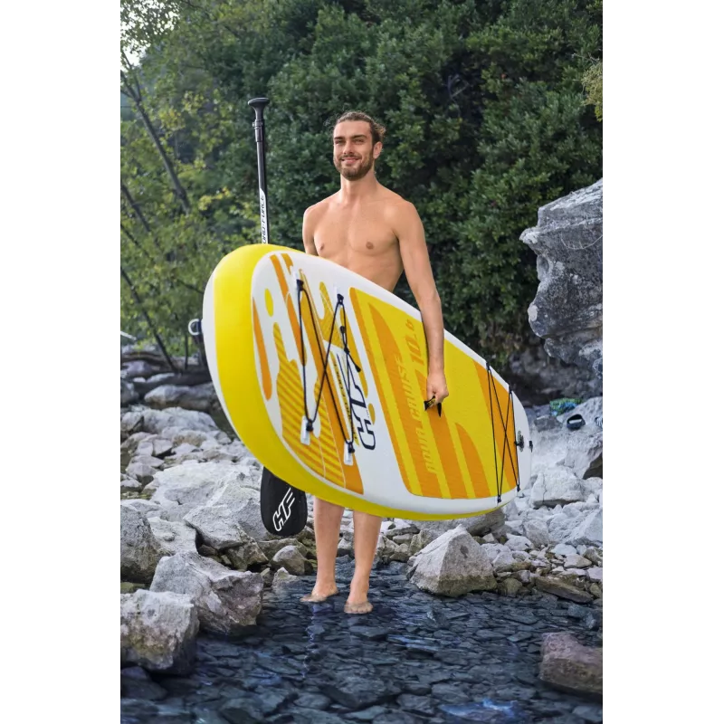 Bestway Hydro-Force 10'6 inch x 30 inch x 4.75 inch Aqua Cruise Set SUP dēlis