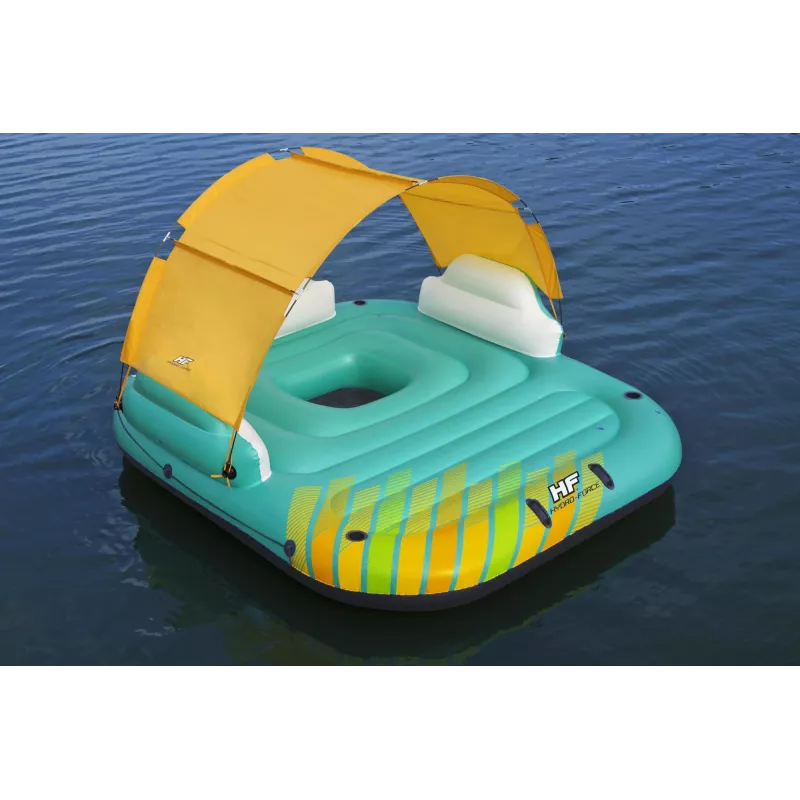 Bestway Hydro-Force 9'10 collas x 9' / 3.00m x 2.75m Sunny Lounge Island peldošā sala