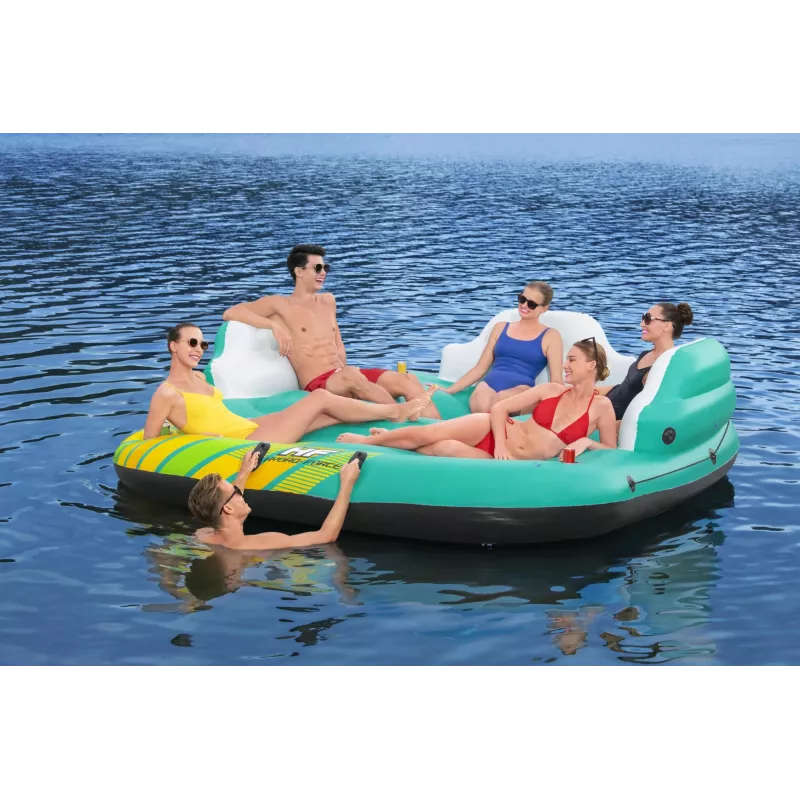 Bestway Hydro-Force 9'10 collas x 9' / 3.00m x 2.75m Sunny Lounge Island peldošā sala