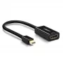Ugreen 40360 Mini DisplayPort uz HDMI video adapteris 0.25 m melns
