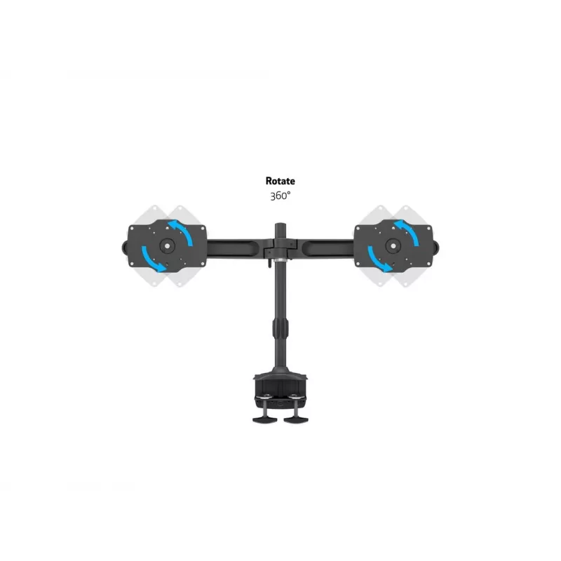 Multibrackets M VESA Desktopmount Dual galda stiprinājums ar skrūvspīli 24-32 collām