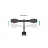 Multibrackets M VESA Desktopmount Dual galda stiprinājums ar skrūvspīli 24-32 collām