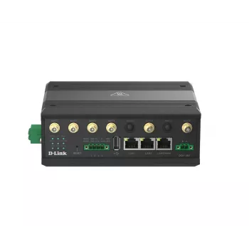 D-Link 5G IIoT vārteja, melna, Gigabit Ethernet, Wi-Fi 5 AC1200