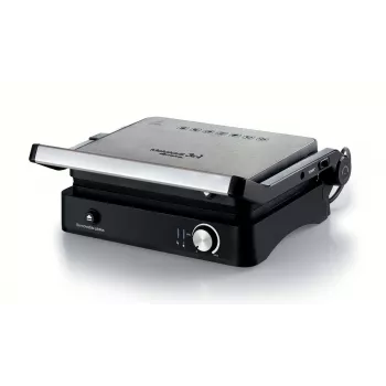 Ariete 1934 MetalGrill 3in1 elektriskais grils, 2000 W, 3 gatavošanas režīmi, nepiedegošas plāksnes, Sudrabs/Melns