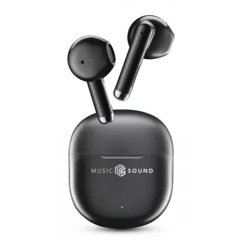 Music Sound Breeze kapsulas stila Bluetooth austiņas ar krāsainu maciņu