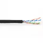 ACT CAT6 U/UTP viendzīslu vītais vads melns 305 m