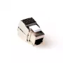 ACT CAT5E Keystone Jack pilnībā ekranēts, bez instrumentiem, RJ45, IDC, Tērauds