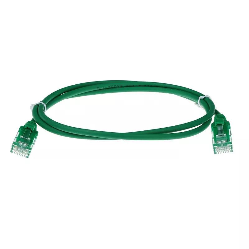ACT Green 10 metru LSZH U/UTP CAT6 datacentra plānais vads ar RJ45 savienotājiem