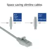 ACT Grey 0.15 metra LSZH U/UTP CAT6 datacentra plānais savienojuma kabelis, bez aizķeršanās, ar RJ45 savienotājiem