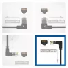 ACT Black 1.5 metri U/UTP CAT6A LSZH plānais tīkla kabelis ar RJ45 savienotājiem 90° leņķī uz leju līdz taisnam