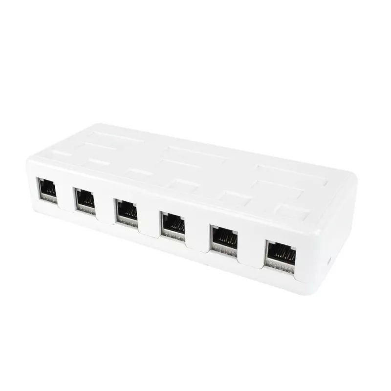 ACT FA6032 neapkrauts virsmas montāžas kārba 6 keystone ligzdām