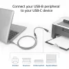 ACT USB Type-C sievišķais uz USB-B 2.0 printera adaptera kabelis 0.2m