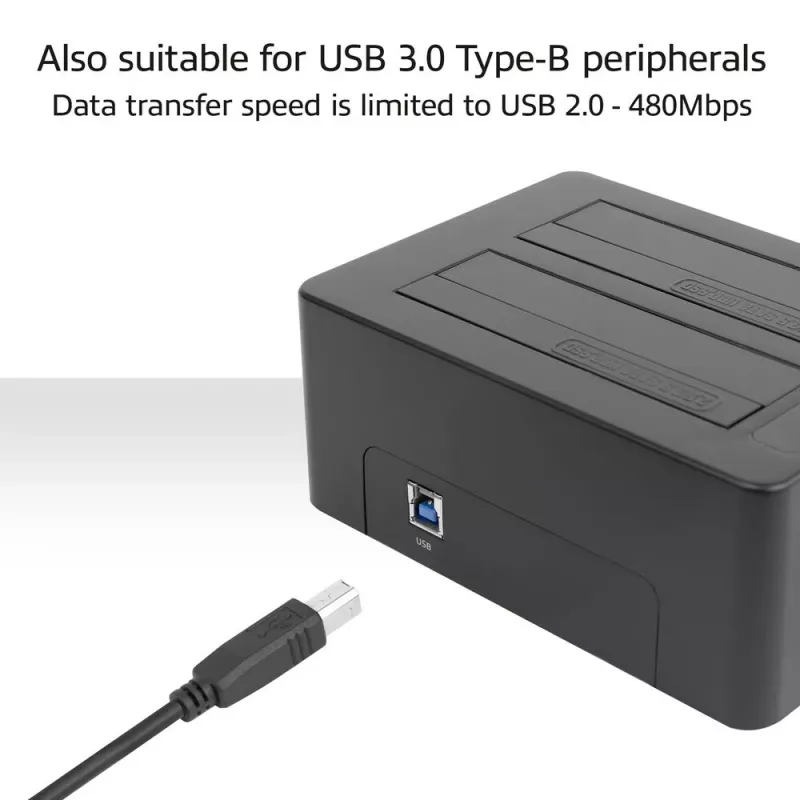 ACT USB Type-C sievišķais uz USB-B 2.0 printera adaptera kabelis 0.2m