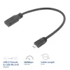 ACT USB Type-C sievišķais uz USB micro B 2.0 vīrišķais adaptera kabelis 0.2m
