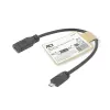 ACT USB Type-C sievišķais uz USB micro B 2.0 vīrišķais adaptera kabelis 0.2m