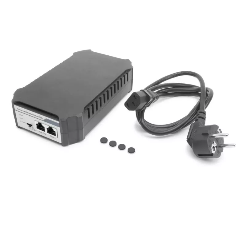 ACT PoE barošanas injektors 95W, Gigabit Ethernet, 10/100/1000, PoE++ (4PPoE), IEEE 802.3af/at/bt, Cat6a