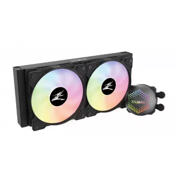 Zalman ALPHA24 Black CPU šķidruma dzesētājs 280mm radiators 2 x 140 mm ventilators ARGB sūknis
