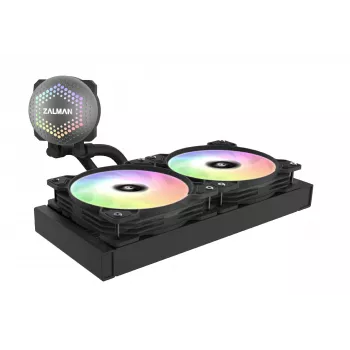Zalman ALPHA24 Black CPU šķidruma dzesētājs 280mm radiators 2 x 140 mm ventilators ARGB sūknis