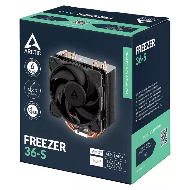 ARCTIC Freezer 36-S CPU gaisa dzesētājs - Melns