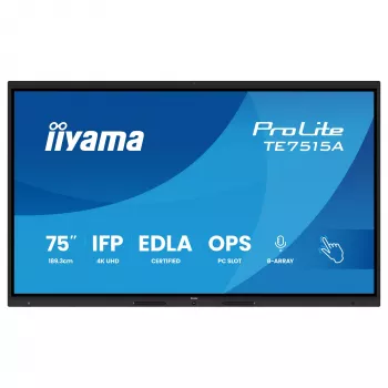 iiyama ProLite TE7515A-B2AG 75 collu 4K interaktīvais skārienekrāns
