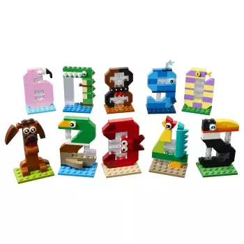 LEGO 40807 Dzimšanas dienas cipari - Uzbūvējami dzīvnieku tortes rotājumi (281 gab.)