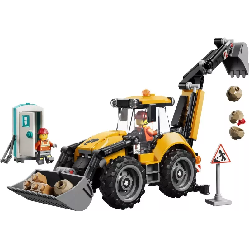 LEGO City 60480 Dzeltens ekskavators ar kausu (301 gab.)