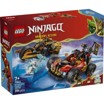 LEGO NINJAGO 71864 Kai un Kola kombinējamie transportlīdzekļi (394 gab.)