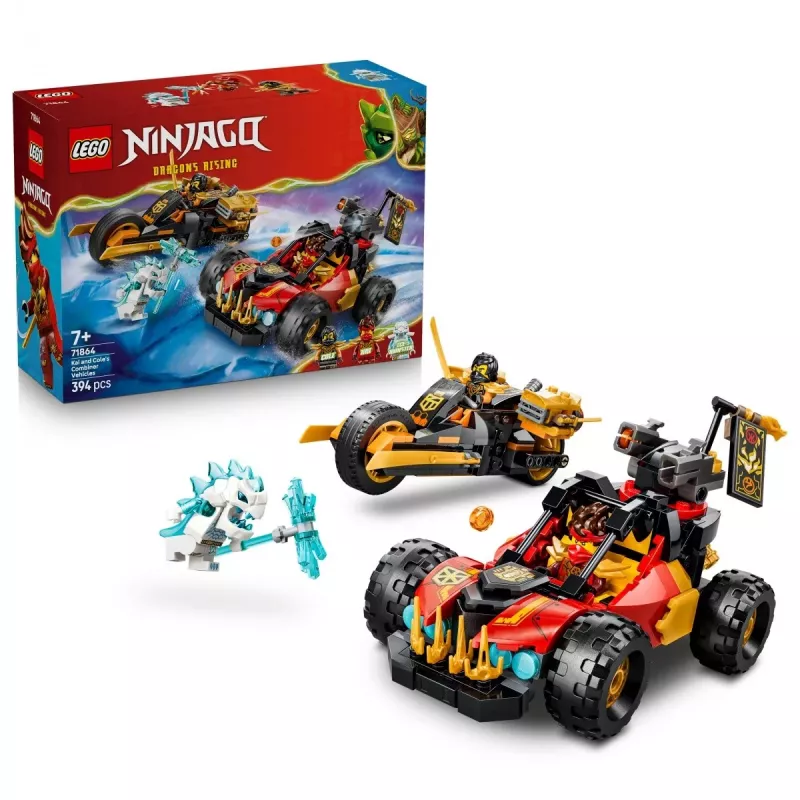 LEGO NINJAGO 71864 Kai un Kola kombinējamie transportlīdzekļi (394 gab.)