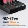 AXAGON ADSA-M2C44 USB4 40Gbps 4-Bay M.2 NVMe SSD Docking Station ar Offline Klonēšanas Funkciju, Alumīnijs, Aktīvā Dzesēšana