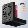 AXAGON ADSA-M2C44 USB4 40Gbps 4-Bay M.2 NVMe SSD Docking Station ar Offline Klonēšanas Funkciju, Alumīnijs, Aktīvā Dzesēšana