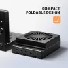 AXAGON ADSA-M2C44 USB4 40Gbps 4-Bay M.2 NVMe SSD Docking Station ar Offline Klonēšanas Funkciju, Alumīnijs, Aktīvā Dzesēšana