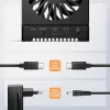 AXAGON ADSA-M2C44 USB4 40Gbps 4-Bay M.2 NVMe SSD Docking Station ar Offline Klonēšanas Funkciju, Alumīnijs, Aktīvā Dzesēšana