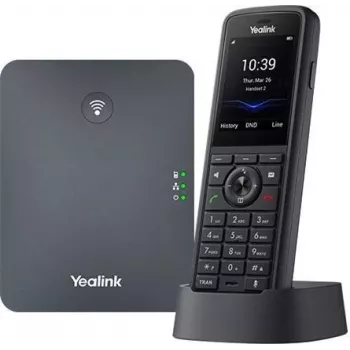 Yealink SIP-W79P Pro rūpnieciskais DECT IP telefonu sistēmas komplekts melns (W70B + W59R Pro, IP67, Bluetooth 5.2)
