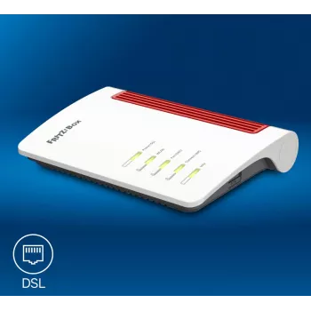 AVM FRITZ!Box 7630 Wi-Fi 7 DSL maršrutētājs, divu joslu, līdz 3600 Mbit/s, 2,5 GbE WAN, DECT