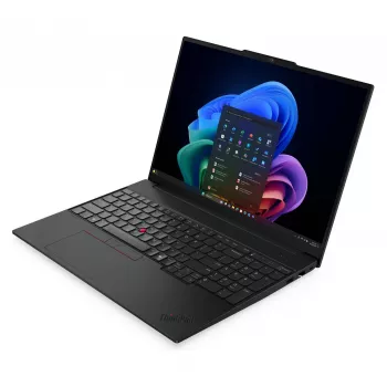 Lenovo ThinkPad E16 Gen 4 21YC000QGE biznesa portatīvais dators, Intel Core Ultra 7 355, 16 collu WUXGA, 16GB DDR5, 512GB SSD, Windows 11 Pro, vācu QWERTZ tastatūra