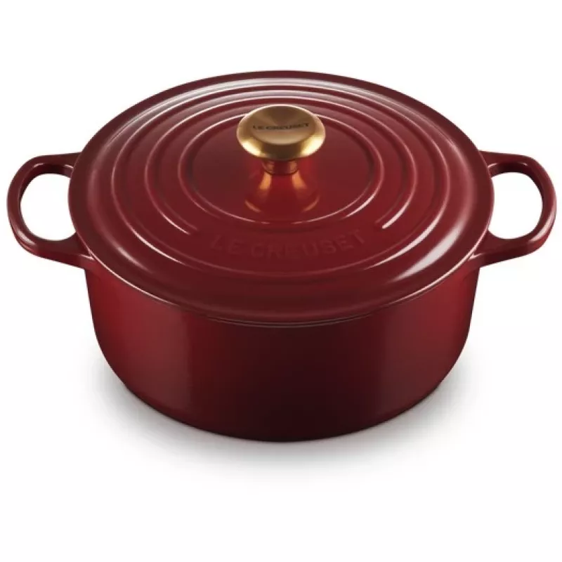 Le Creuset Signature Round Roaster 26cm 5.3L Emaljēts Čuguns Rhône 21177269494441