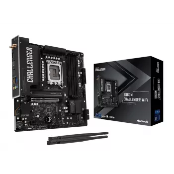 ASRock B860M Challenger WiFi LGA1851 mATX DDR5 mātesplate (90-MXBUP0-A0UAYZ)