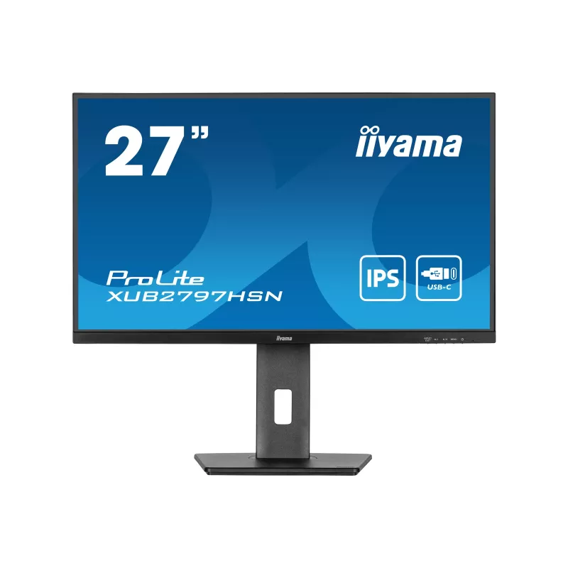 iiyama ProLite XUB2797HSN-B1 27 collu IPS Full HD 100Hz USB-C 65W ergonomisks monitors