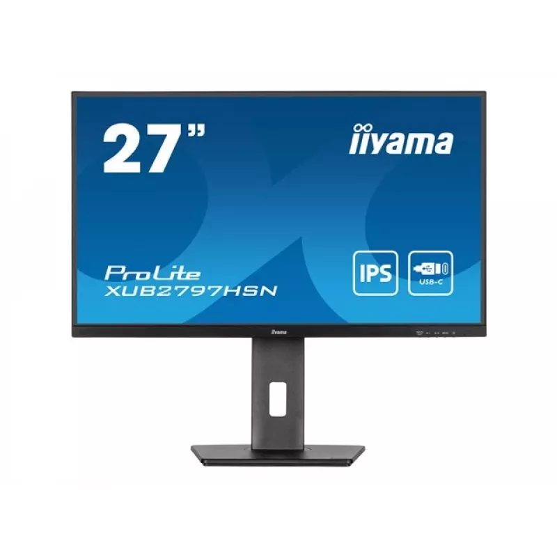 iiyama ProLite XUB2797HSN-B1 27 collu IPS Full HD 100Hz USB-C 65W ergonomisks monitors