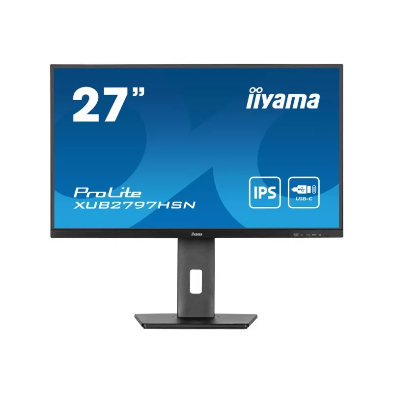 iiyama ProLite XUB2797HSN-B1 27 collu IPS Full HD 100Hz USB-C 65W ergonomisks monitors