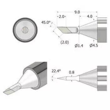 iFixit FixHub Lodēšanas Uzgalis Nazis 1,4mm IF145-842-1 Sudraba