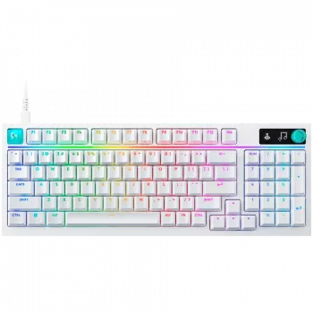 Logitech G316 X 98 vadu spēļu tastatūra - balta - US International - taustes slēdži