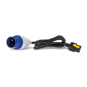 APC barošanas kabelis IEC 60309 16A (M) – IEC 60320 C19 – 16 A – 3,0 m – bloķējams – melns – saderīgs ar: SMT2200I-AR, SMT2200R2I-AR, SMT3000I-AR, SMT3000R2I-AR, SRT1500XLI, SRT2200XLI-KR (AP8758)