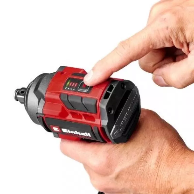 Einhell Professional TP-CW 18/350-C Li BL bezvadu triecienuzgriežņu atslēga 18V 350Nm, tikai instruments, sarkana/melna