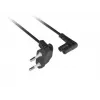 LANBERG CEE 7/16 to IEC 320 C7 Power Cord 3m Angled VDE Black