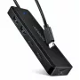 AXAGON HUE-C2C USB-C 5 Gbps ceļojumu centrmezgls, 2x USB-A + 2x USB-C, USB-C barošanas ieeja, 19 cm kabelis