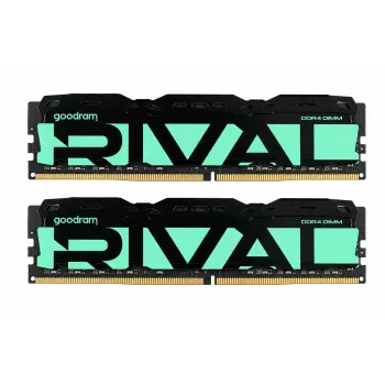 PC Atmiņa DDR4 Goodram Rival Radiant 16GB (2x8GB) 3200MHz CL16 Zaļa