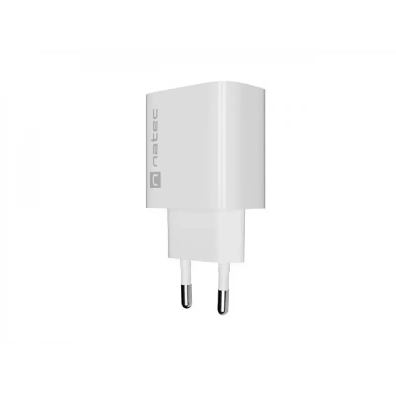 NATEC Ribera sienas lādētājs 1x USB-C 20W Balts